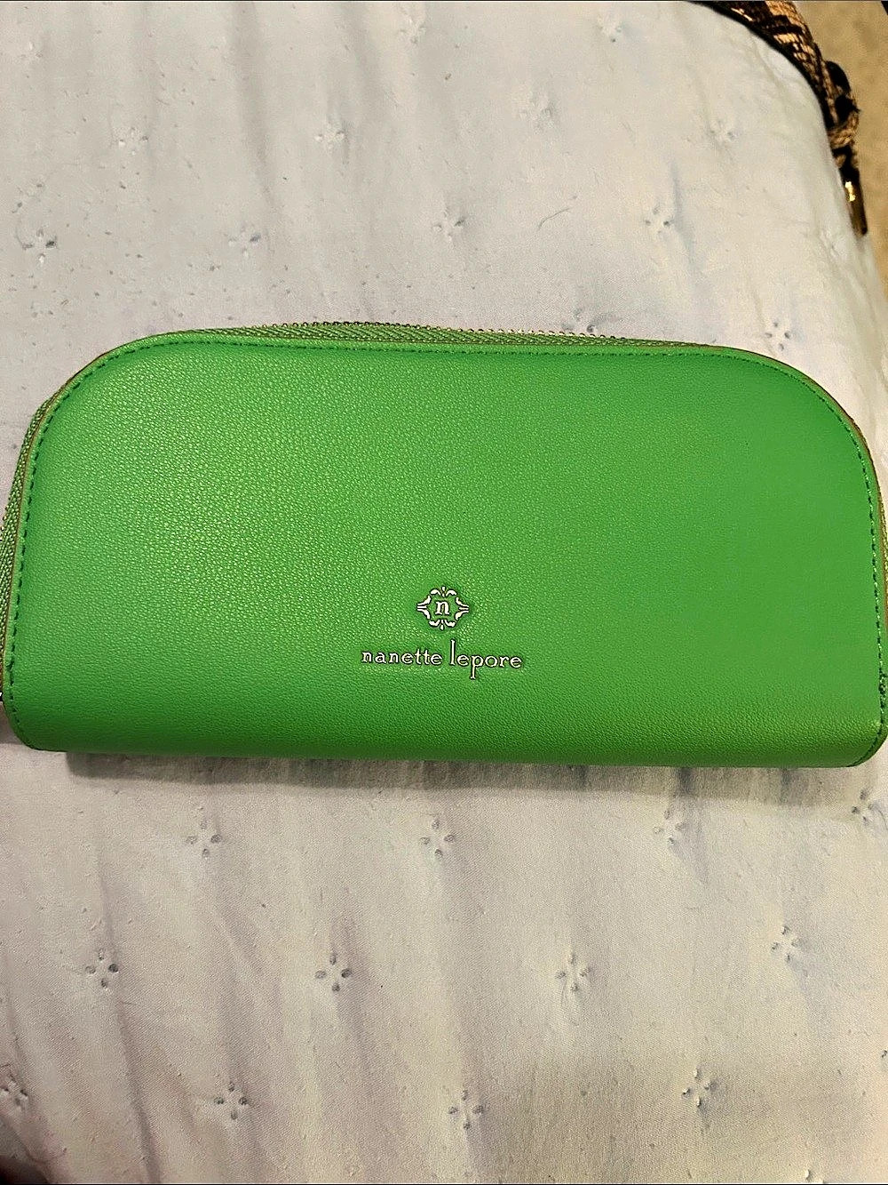 Nanette Lepore Zip-Around Wallet in Green Like New